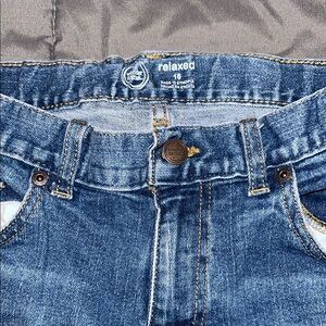 Boys size 16 relaxed Wonder Nation jeans. GUC. Adjustable waist
